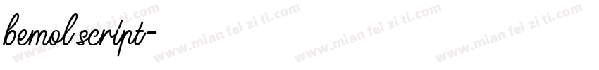 bemol script字体转换